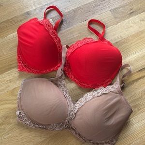 Set of (2) Natori Bras 34DD